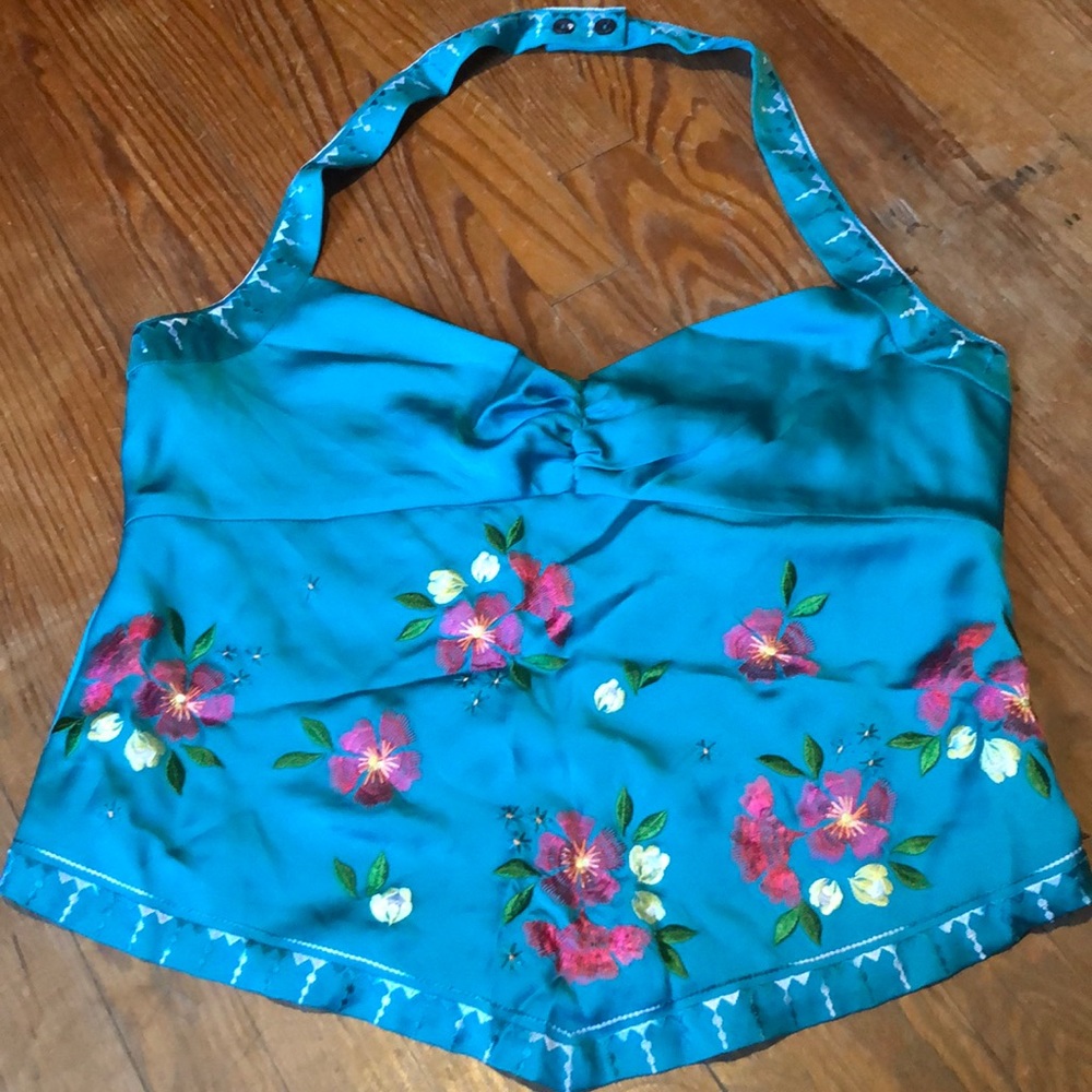 Silk summer halter